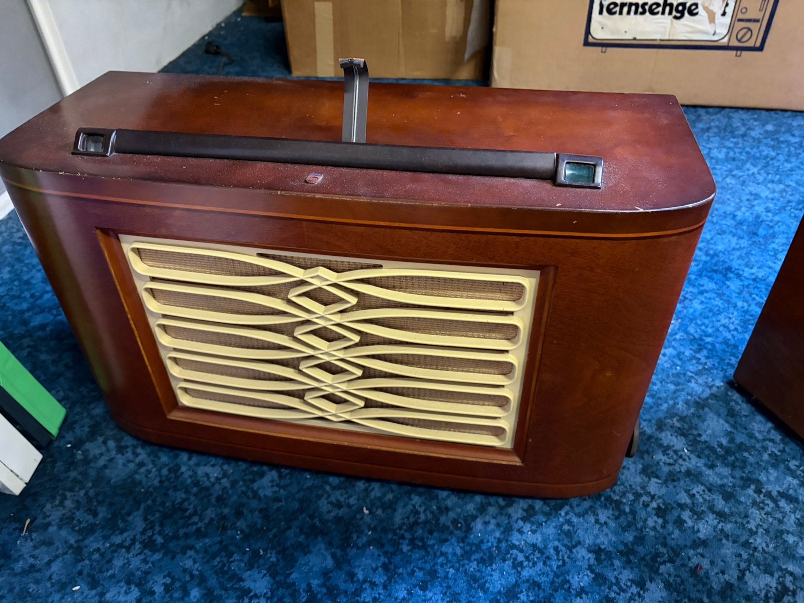 Vintage Philips buizenradio, Ophalen