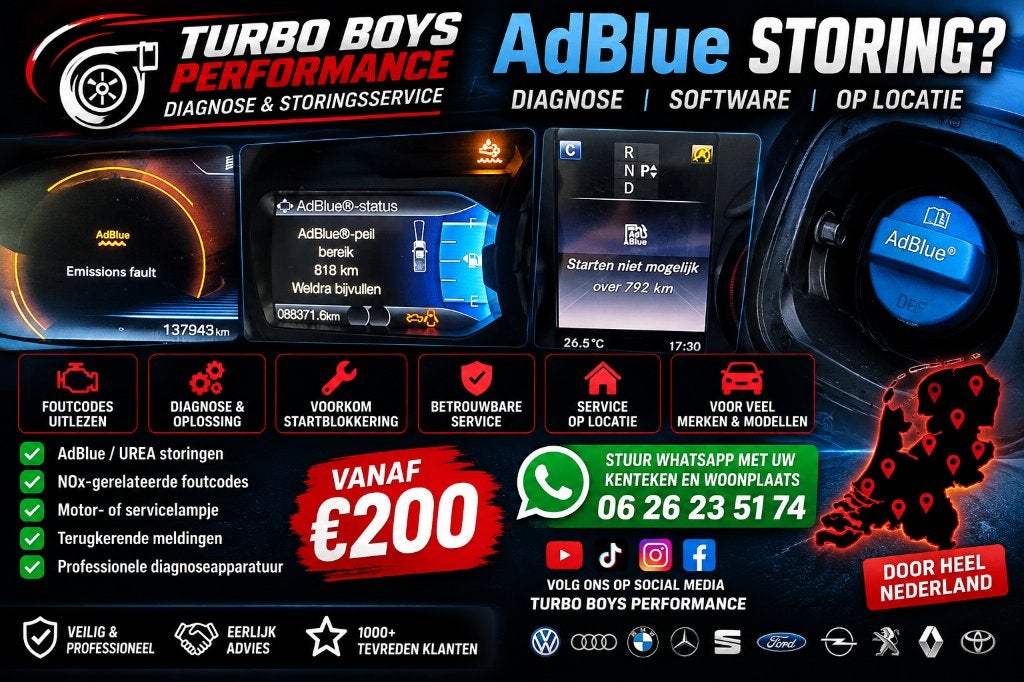 AdBlue Storing? Diagnose & Software Service | Op Locatie, Auto diversen, Ophalen of Verzenden