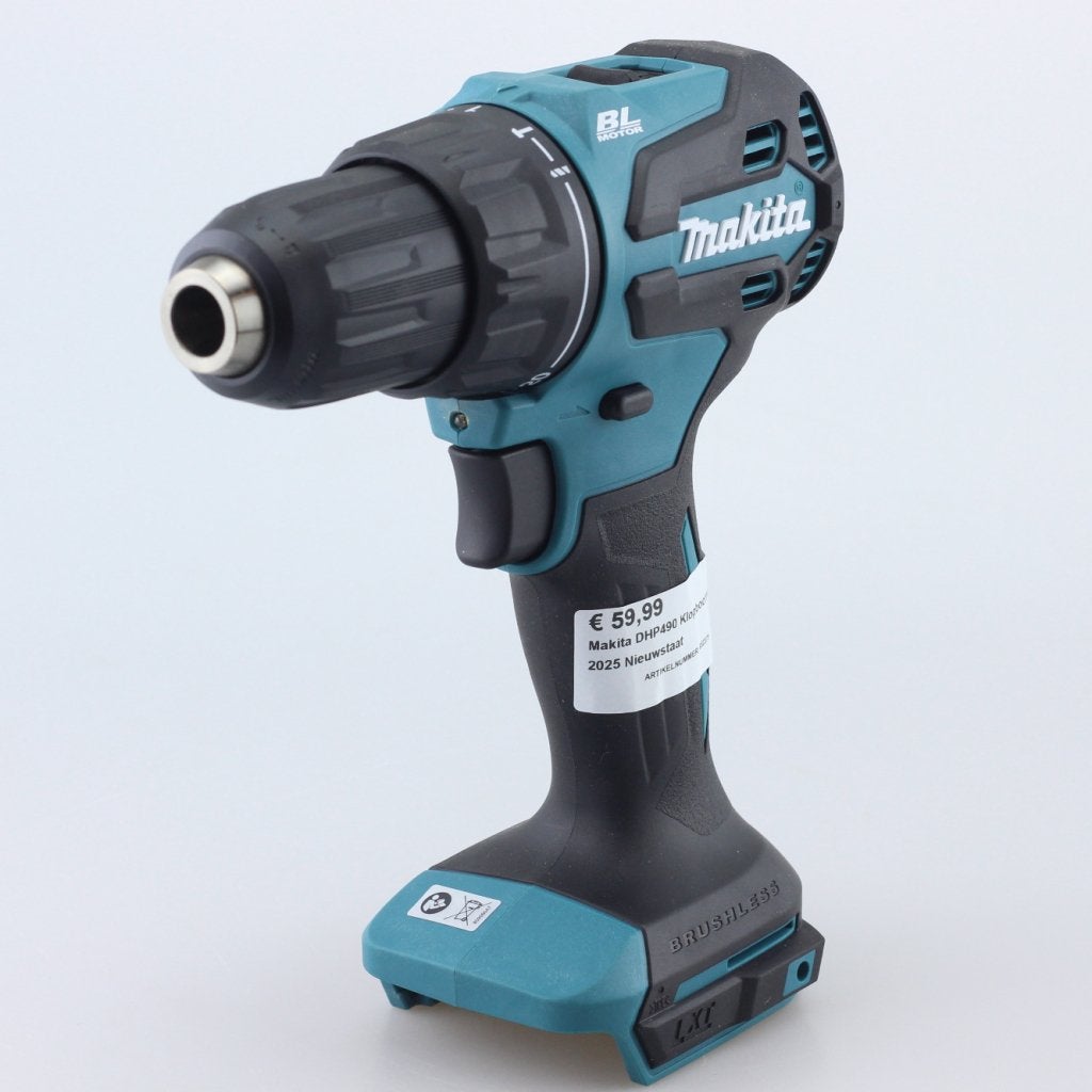 Makita DHP490 Klop/boormachine 2025 18V Nieuwstaat, Doe-het-zelf en Verbouw, Makita, Zo goed als nieuw, Support@makita.com, Makita Corporation, 3-11-8, Sumiyoshi-cho, 
Anjo, Aichi 446-8502
Japan