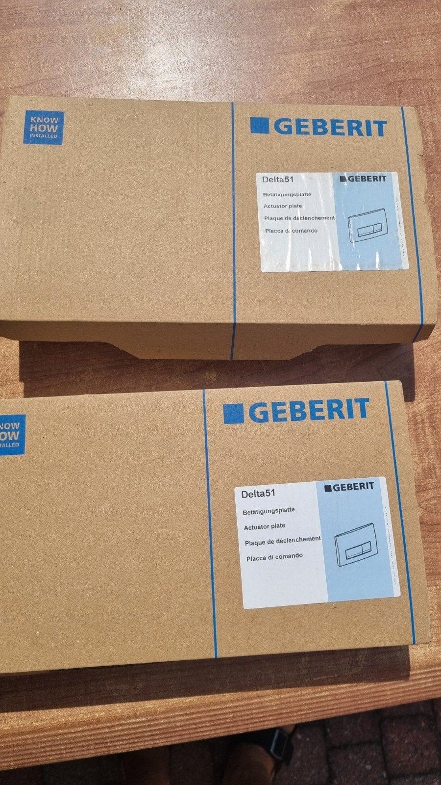Geberit Delta51 Bedieningsplaat voor Toilet - Nieuw, Ophalen of Verzenden, Nieuw, Chroom, Toilet