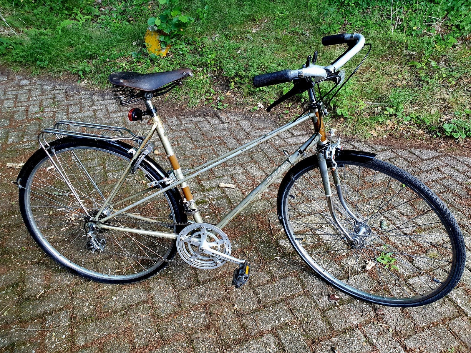 raleigh toerfiets damesfiets oldtimer 27 inc fr 56, Minder dan 10 versnellingen, Gebruikt, 26 inch, Velgrem