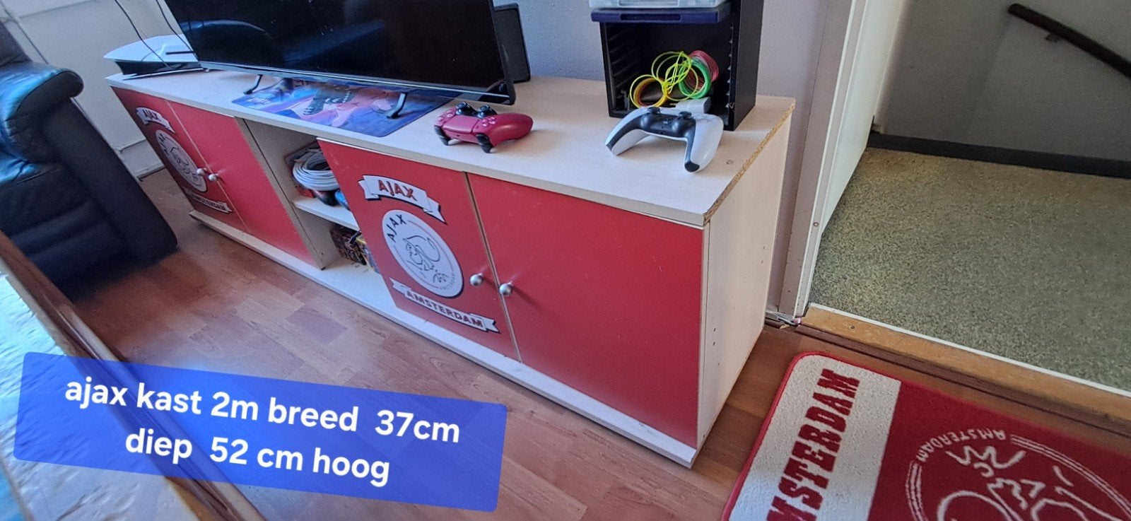 tv kast ajax, Ophalen, Gebruikt, 150 tot 200 cm, Ajax kast