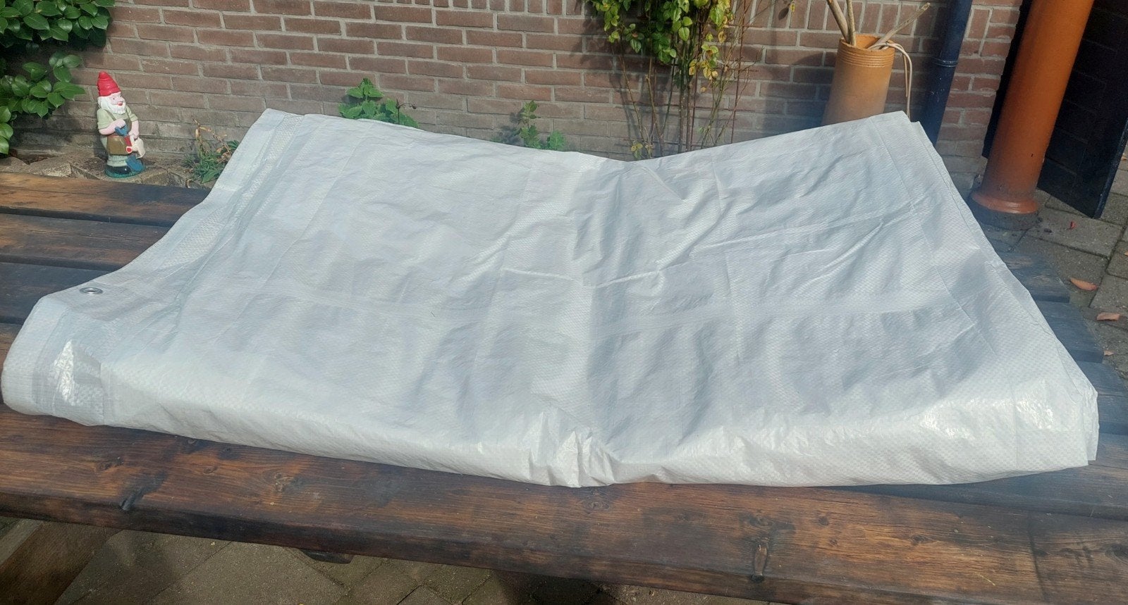 dekkleed, 6 x 8 m., Ophalen of Verzenden, Zo goed als nieuw, 15 m² of meer, Zeil