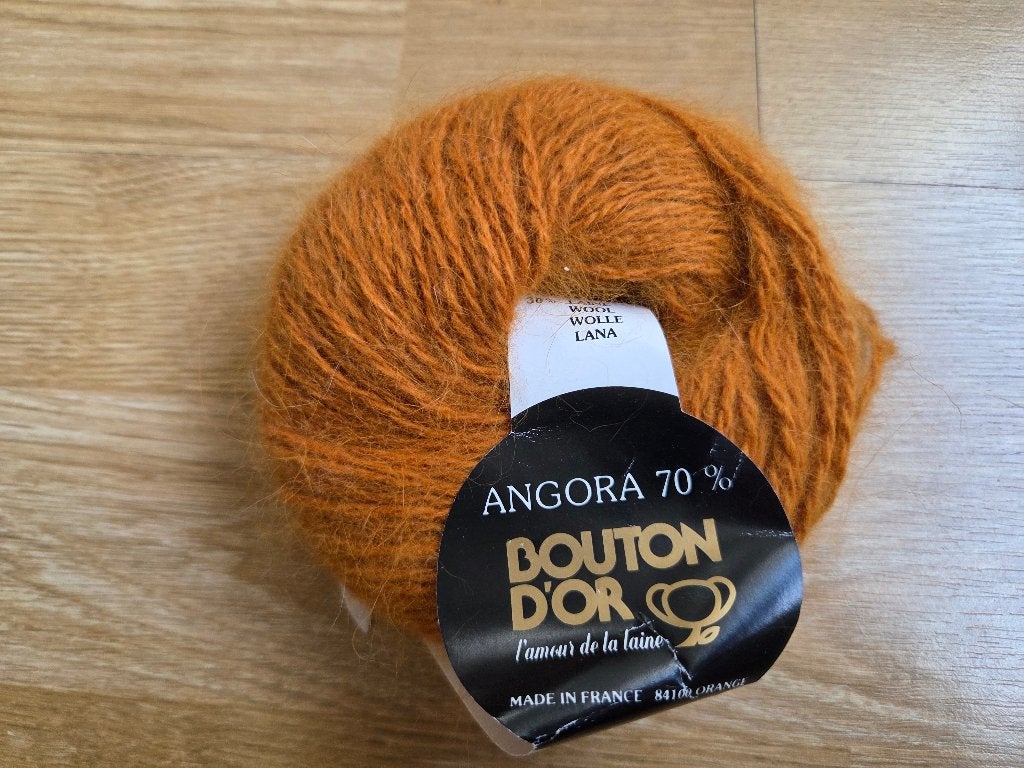 Angora wol oranje, Ophalen of Verzenden, Nieuw, Breien of Haken, Wol of Garen