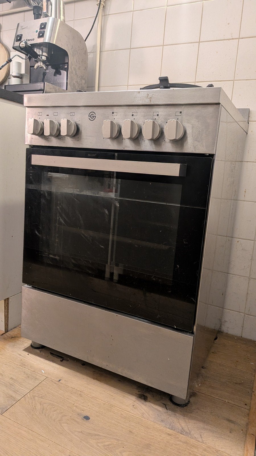G-line Vrijstaand gasfornuis met oven - Goede staat, Ophalen, 60 cm of meer, 4 kookzones, Gas