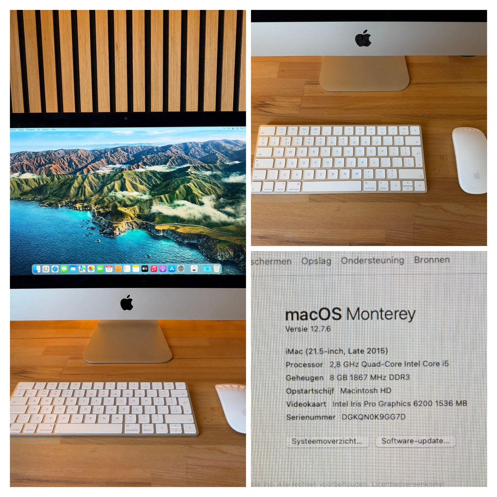 Apple iMac 21,5 inch Late 2015 i5 8GB RAM 1TB Fusion Drive, Computers en Software, Gebruikt, HDD en SSD, 2 tot 3 Ghz, 8 GB