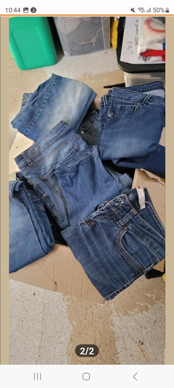 Partij spijkerbroeken, diverse maten en kleuren, Blauw, Overige jeansmaten, Diverse, Ophalen of Verzenden