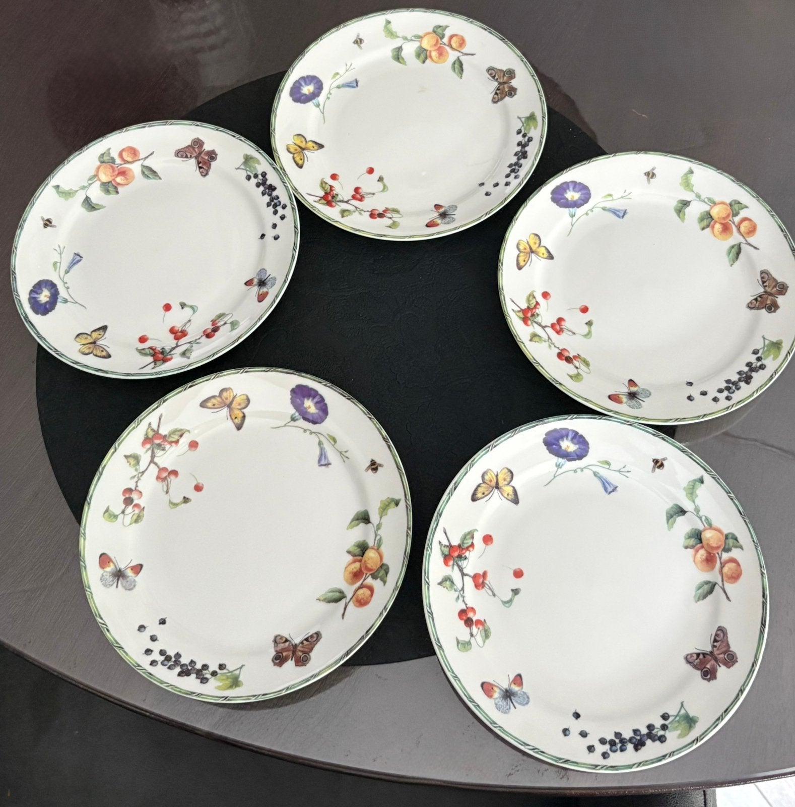 JBS gebaksbordjes zgan, Huis en Inrichting, Keuken | Servies, Ophalen of Verzenden, Zo goed als nieuw, Bord(en), Overige stijlen