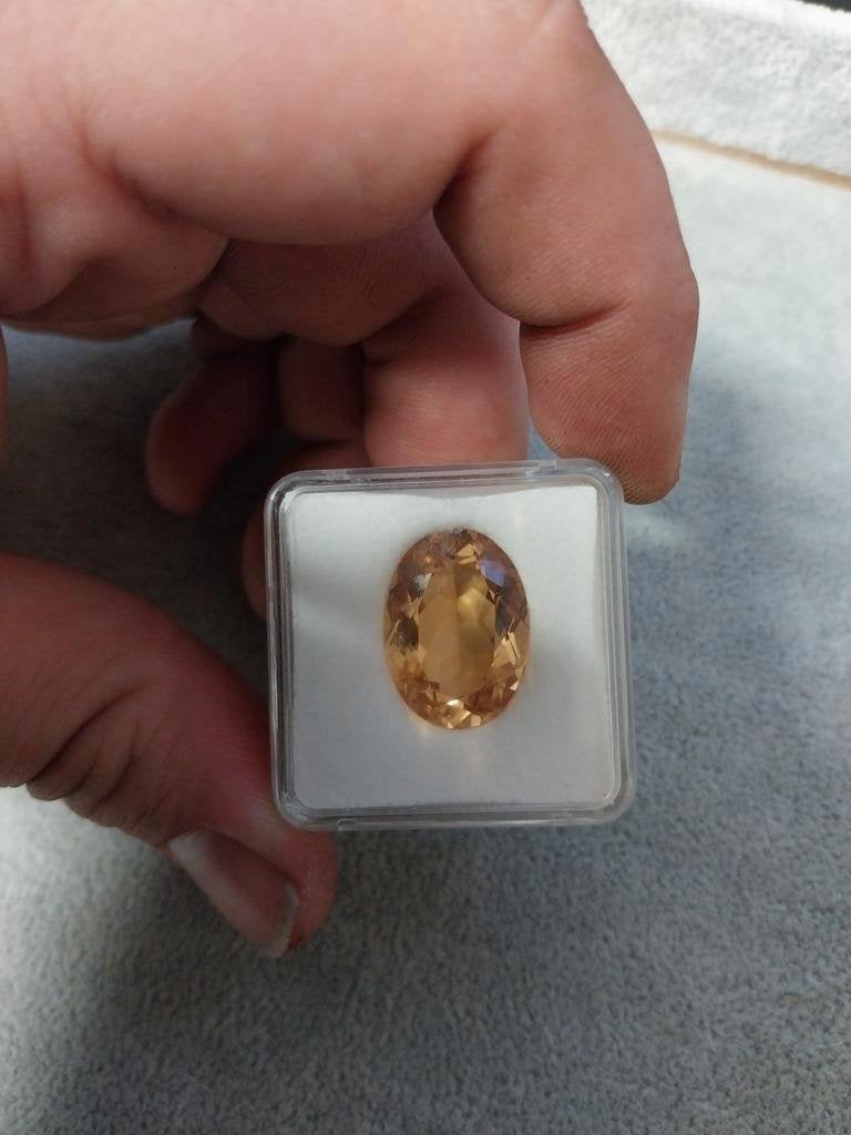 Grote goud beryl helidoor, Ophalen of Verzenden, Zo goed als nieuw
