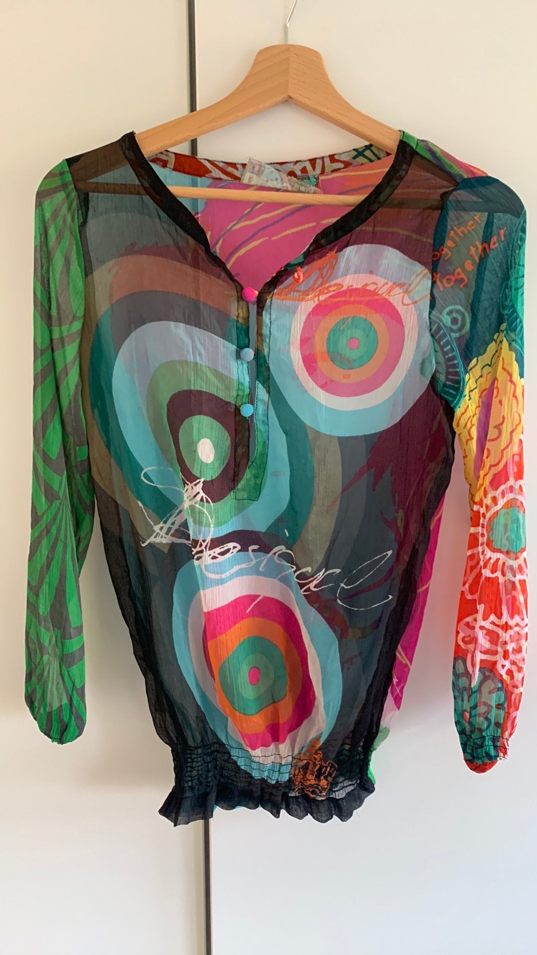 Desigual m shirt, Kleding | Dames, Ophalen of Verzenden, Zo goed als nieuw, Lange mouw