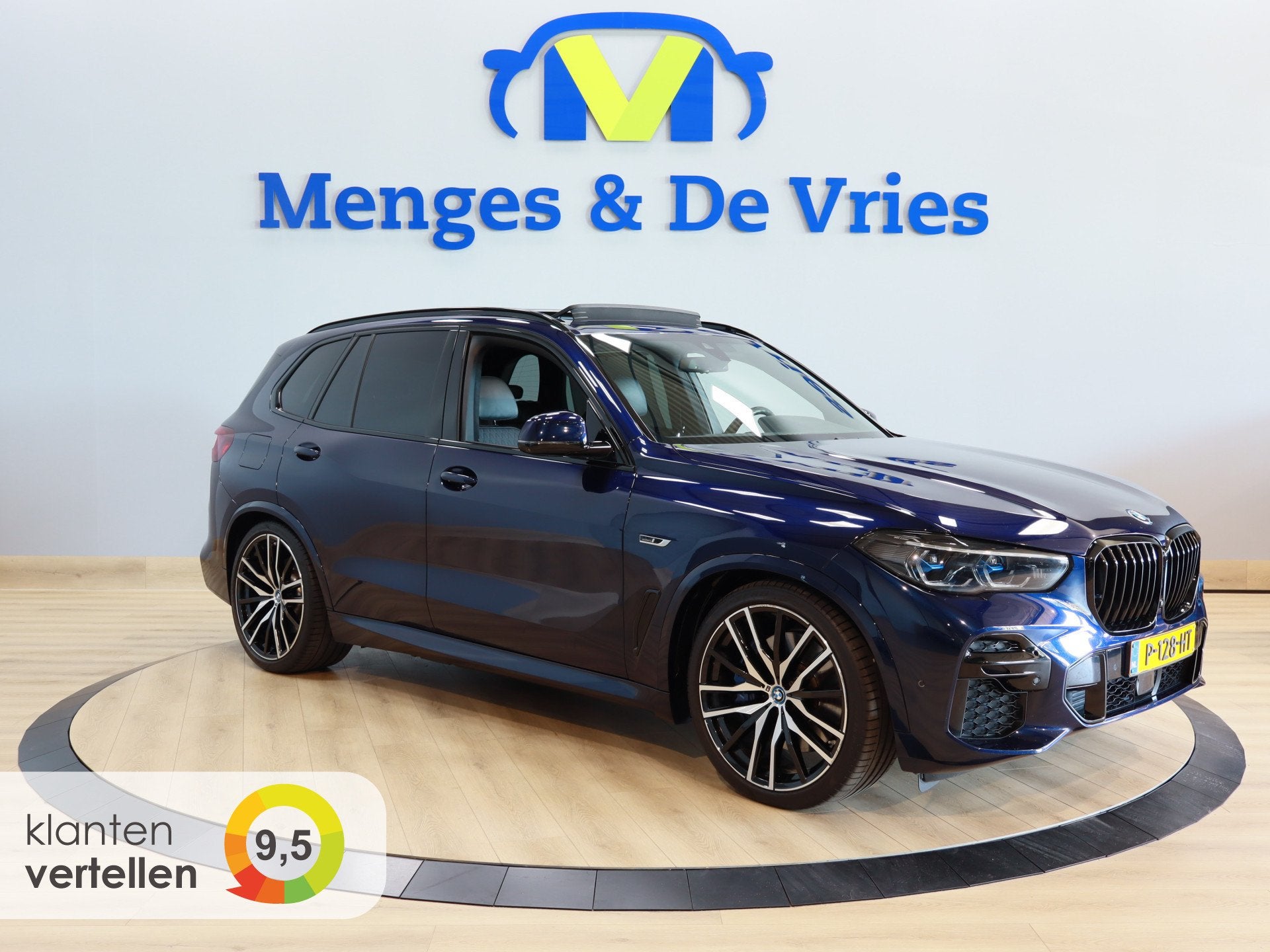 BMW X5 xDrive45e High Executive M Sport Pakket Individual |, 12 maanden, Gebruikt, 394 pk, Blauw