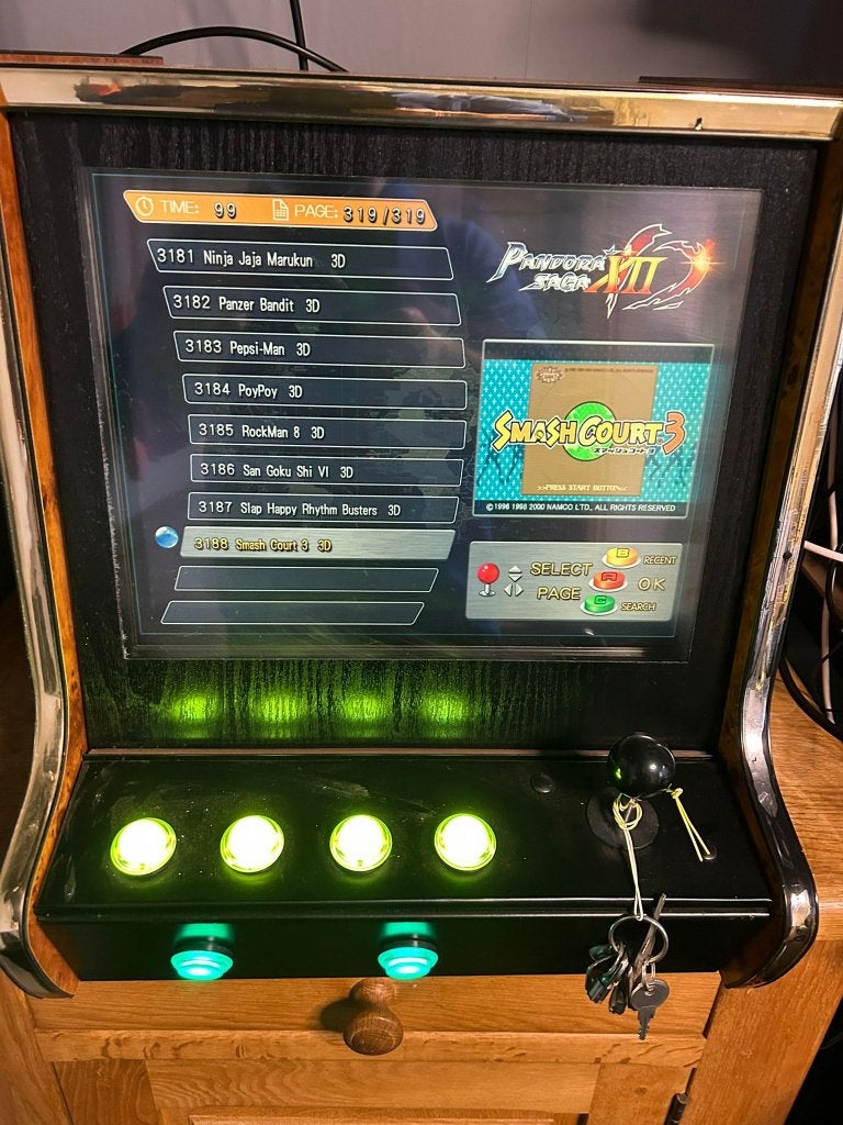 Bartop videogame met 3200 spellen, Verzamelen, Automaten | Overige, Zo goed als nieuw, Ophalen