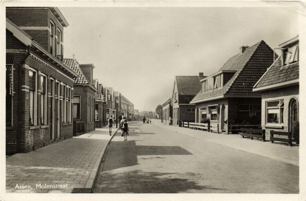 Assen, Molenstraat - 1948 gelopen, Verzenden, 1940 tot 1960, Gelopen, Drenthe