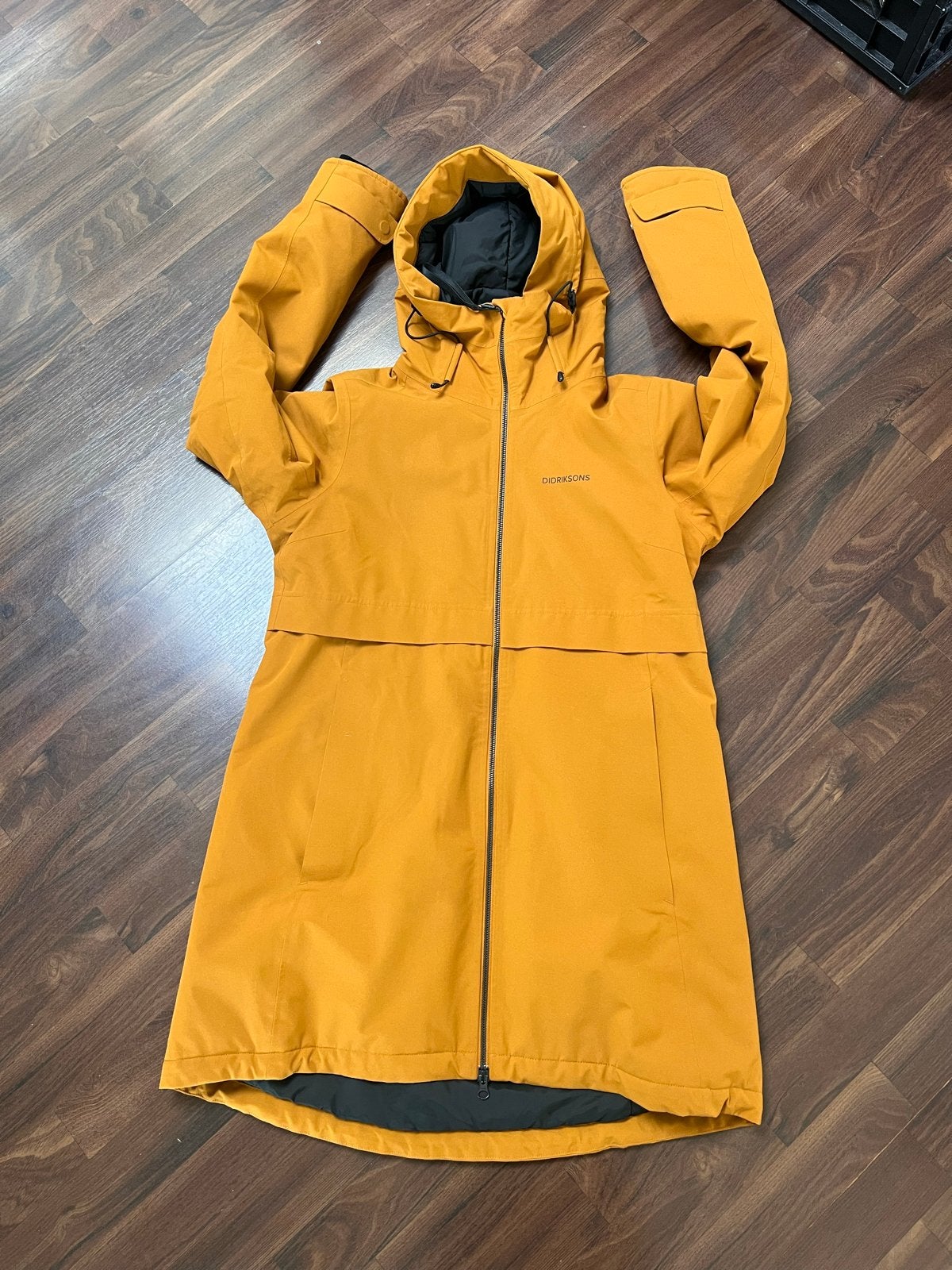 Didriksons Parka - Okergeel maat 38, Ophalen of Verzenden, Gedragen, Maat 38/40 (M), Geel