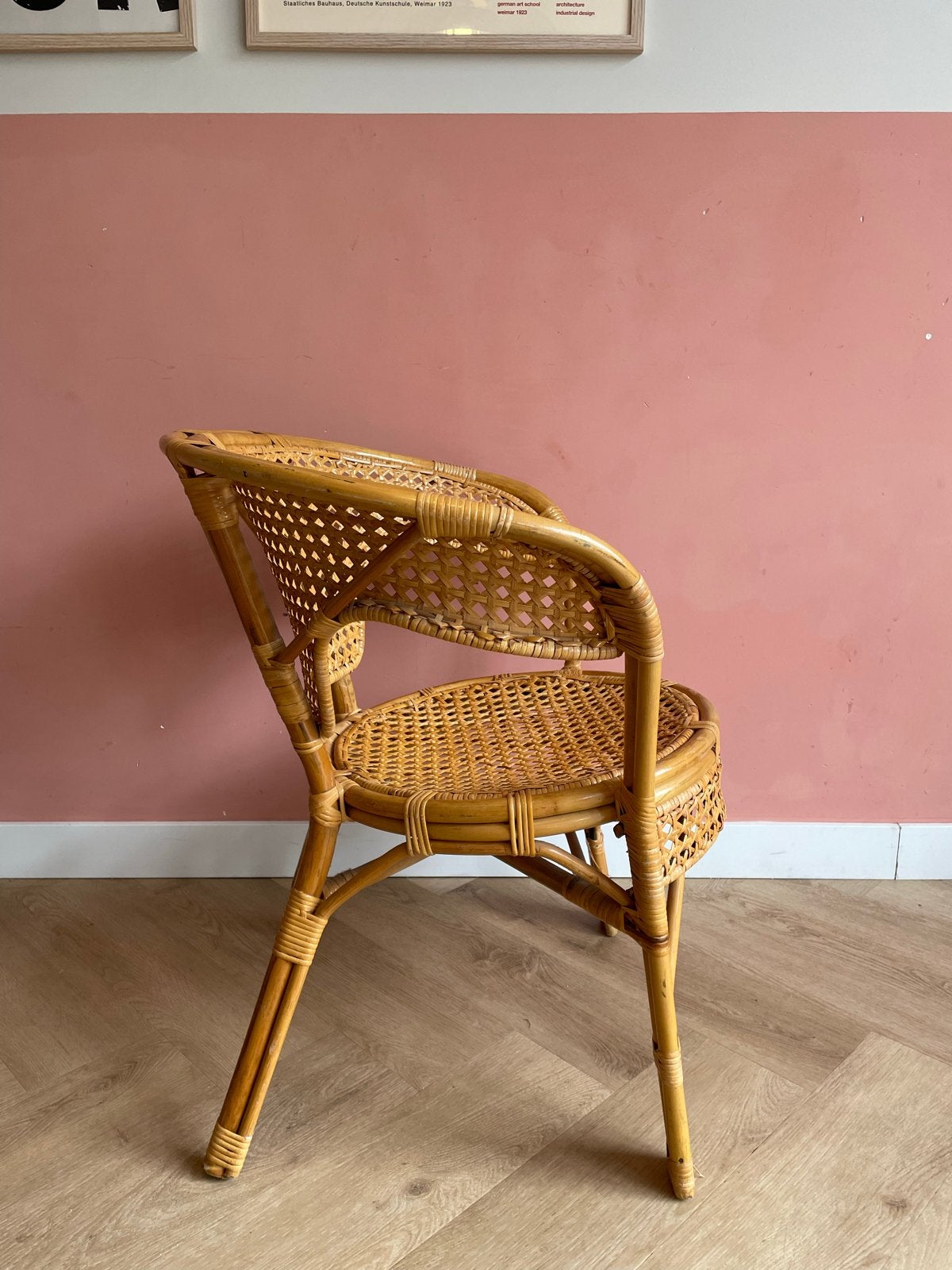 Vintage Rotan Stoel, Antiek en Kunst, Ophalen