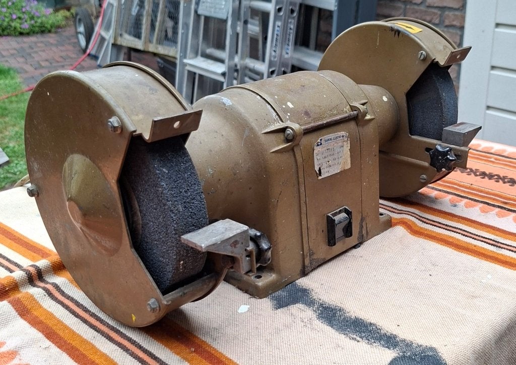 tafel slijpmachine, Ophalen of Verzenden, Gebruikt, Minder dan 700 watt, Werkbankslijpmachine