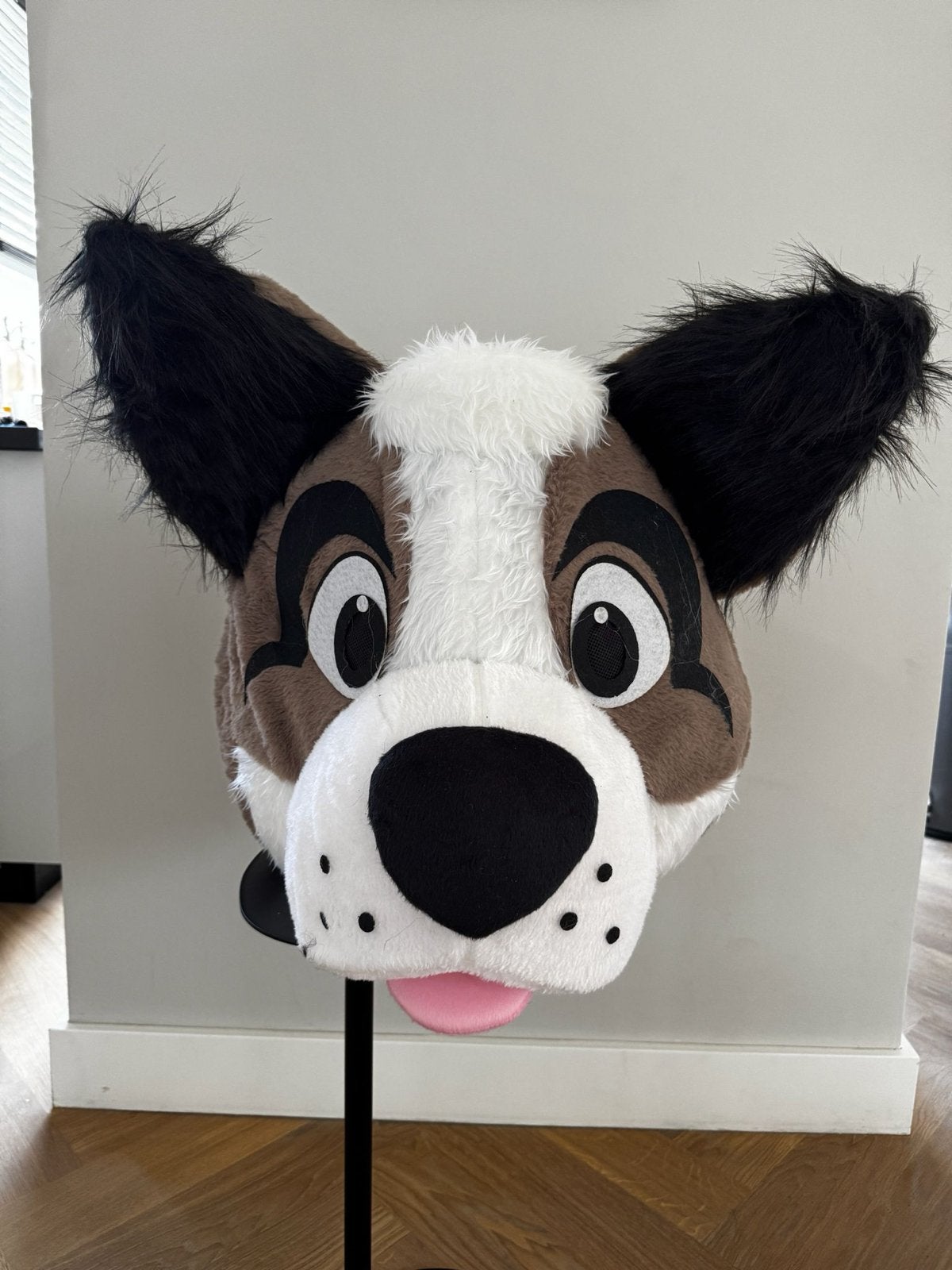 Fursuit Verkleedpak Zwart/Bruin/Witte Hond, Verzenden, Nieuw, Overige typen