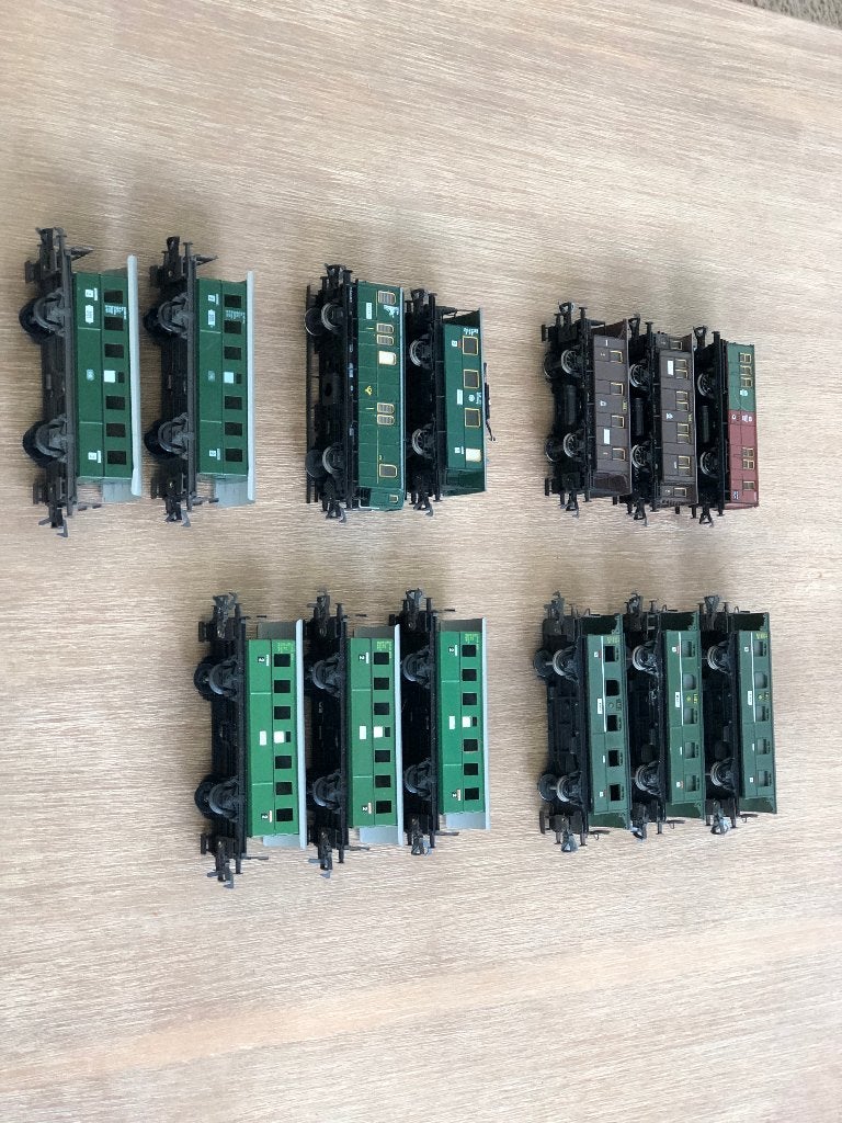 FLEISCHMANN  DIVERSE  (Pruisische) RIJTUIGEN   (324), Gelijkstroom, Fleischmann, Wagon, Ophalen of Verzenden