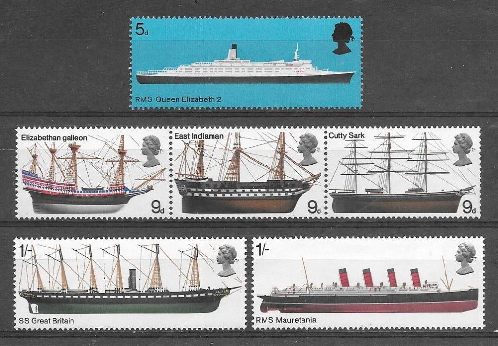 UK 1969  Schepen, Verzenden, Postfris
