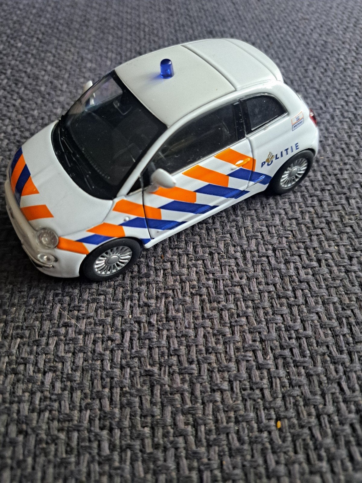 welly model fiat 500 "politie", Auto, Ophalen of Verzenden, Zo goed als nieuw, N.b