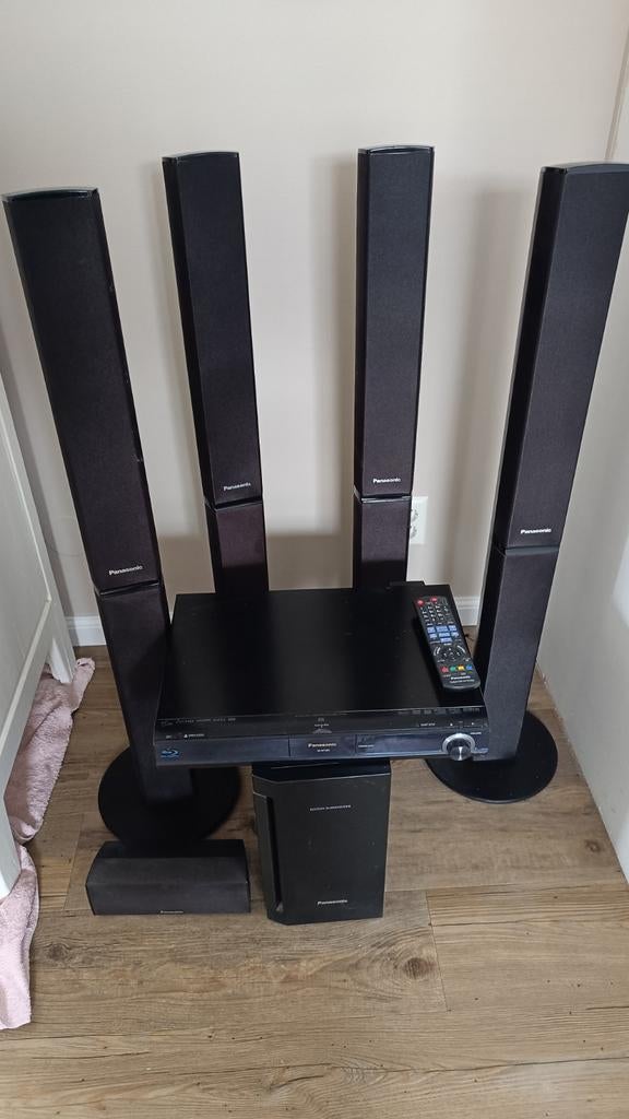 Home cinema set met Blu-ray speler 5.1 Panasonic SA-BT205, Audio, Tv en Foto, Home Cinema-sets, Gebruikt, Blu-ray-speler, 5.1-systeem