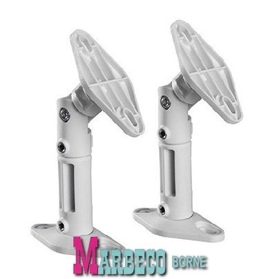 Luidspreker beugels, Speakerbeugel set, 2 stuks, White, Audio, Tv en Foto, Luidsprekers, Overige merken, Inclusief muurbeugels