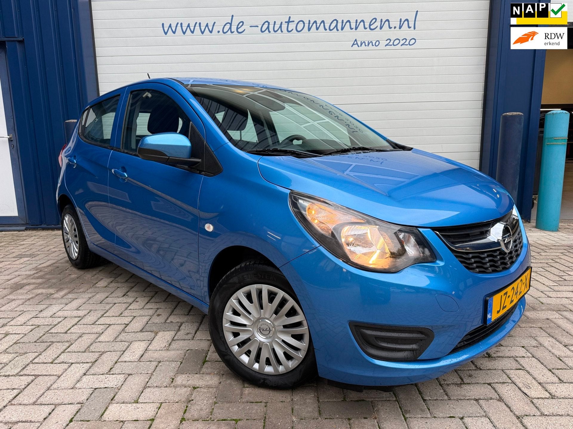 Opel KARL 1.0 ecoFLEX AUTOMAAT Edition 5-drs / AIRCO / CRUIS, Auto's, Stof, Gebruikt, Blauw, 23 km/l