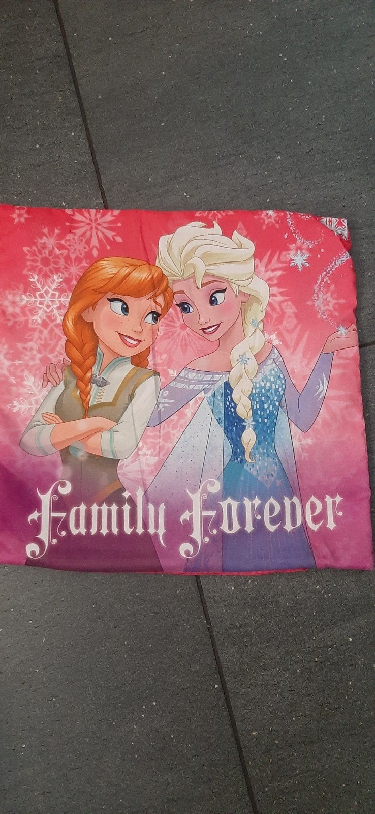 Frozen kussenhoes Anna en Elsa "Family Forever", Ophalen, Gebruikt