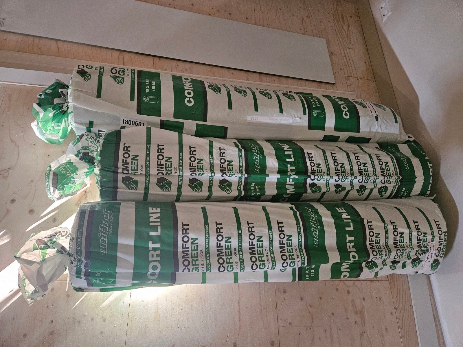 Comfort Green 6mm PU Ondertapijt 45m², Huis en Inrichting, Stoffering | Vloerbedekking, Ophalen, Overige typen, Nieuw, 25 tot 50 m²