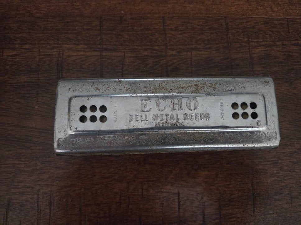 Vintage Hohner Echo Mondharmonica - Bell Metal Reeds, Hohner, Gebruikt, Info@hohner.de, Overige typen