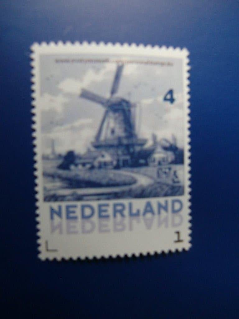 Persoonlijke zegel - Delftsblauwachtig plaatje met molen-pf., Postzegels en Munten, Postzegels | Nederland, Postfris, Na 1940