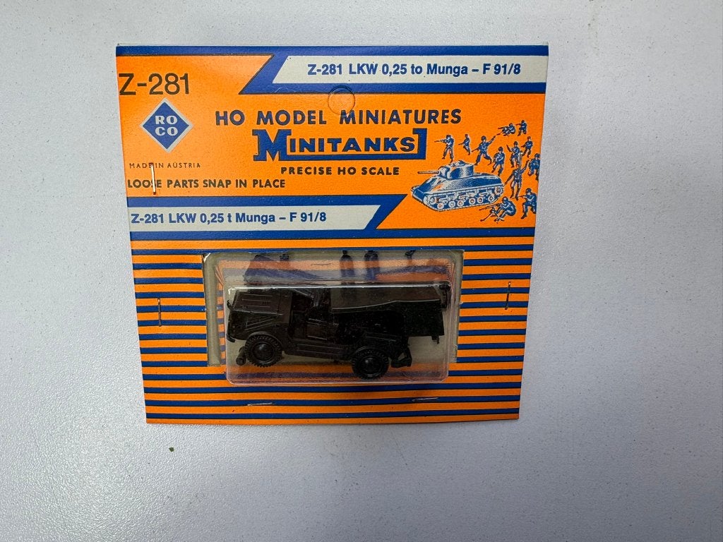 Roco Minitanks LKW 0.25 Munga Jeep IMG6306/7/8, Ophalen of Verzenden, Nieuw, Overige typen, Roco