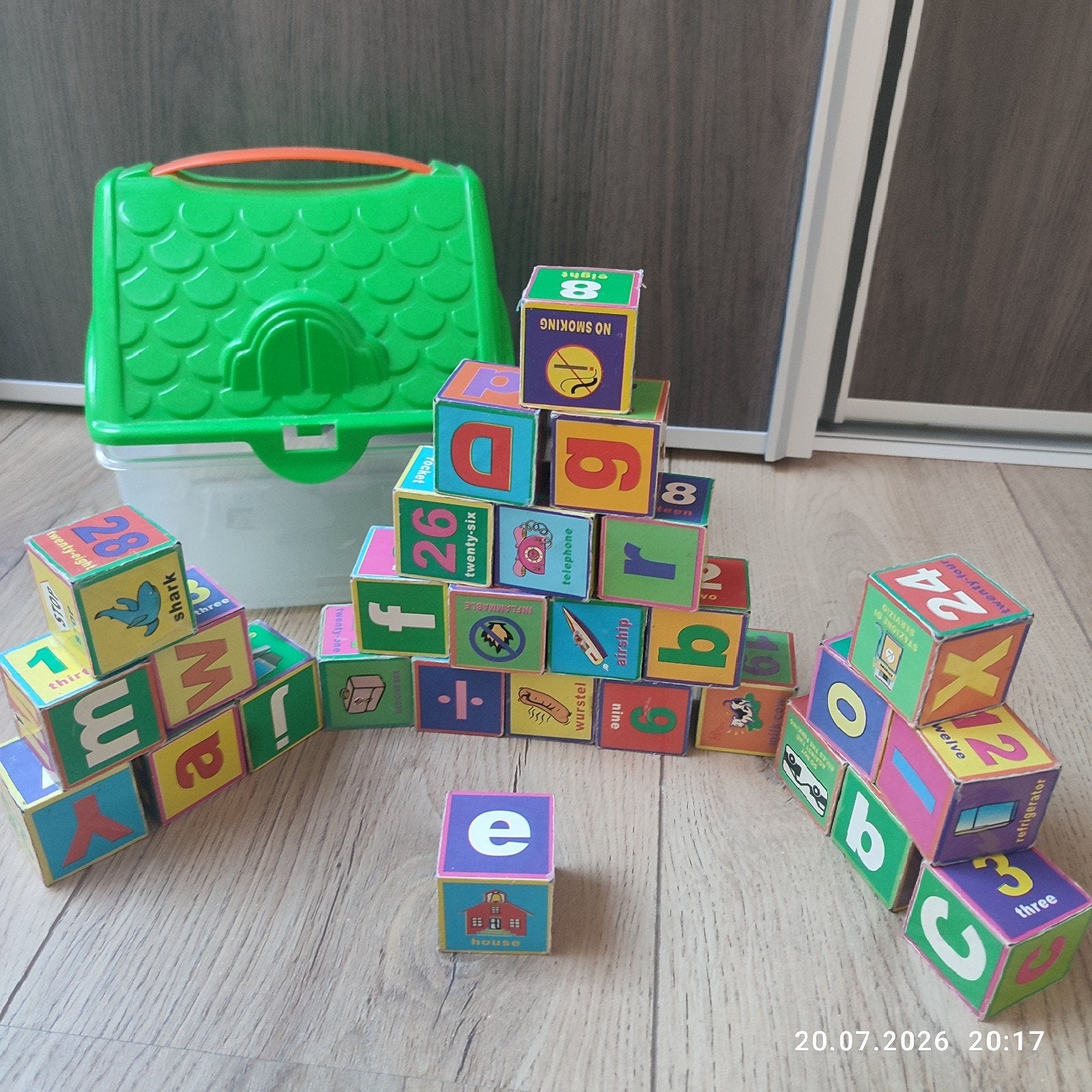 Educatieve Blokken: Letters, Cijfers & Afbeeldingen, Ophalen of Verzenden, Gebruikt, Taal en Lezen