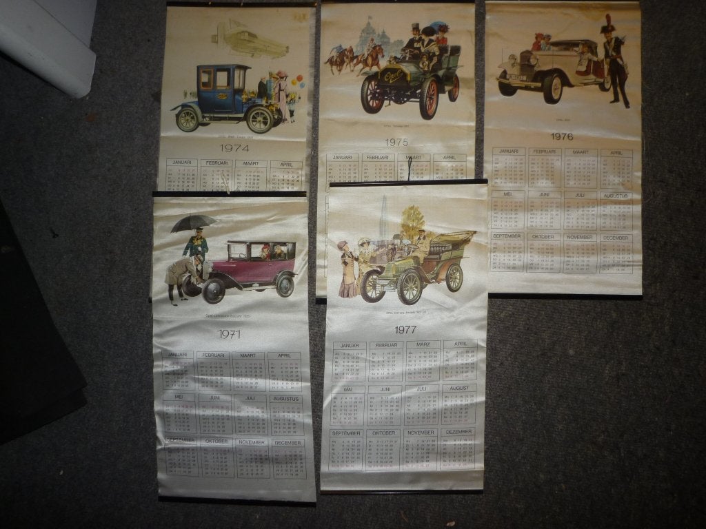 Opel Kalenders wanddecoratie jaren 70, Boeken, Ophalen of Verzenden, Zo goed als nieuw, Opel
