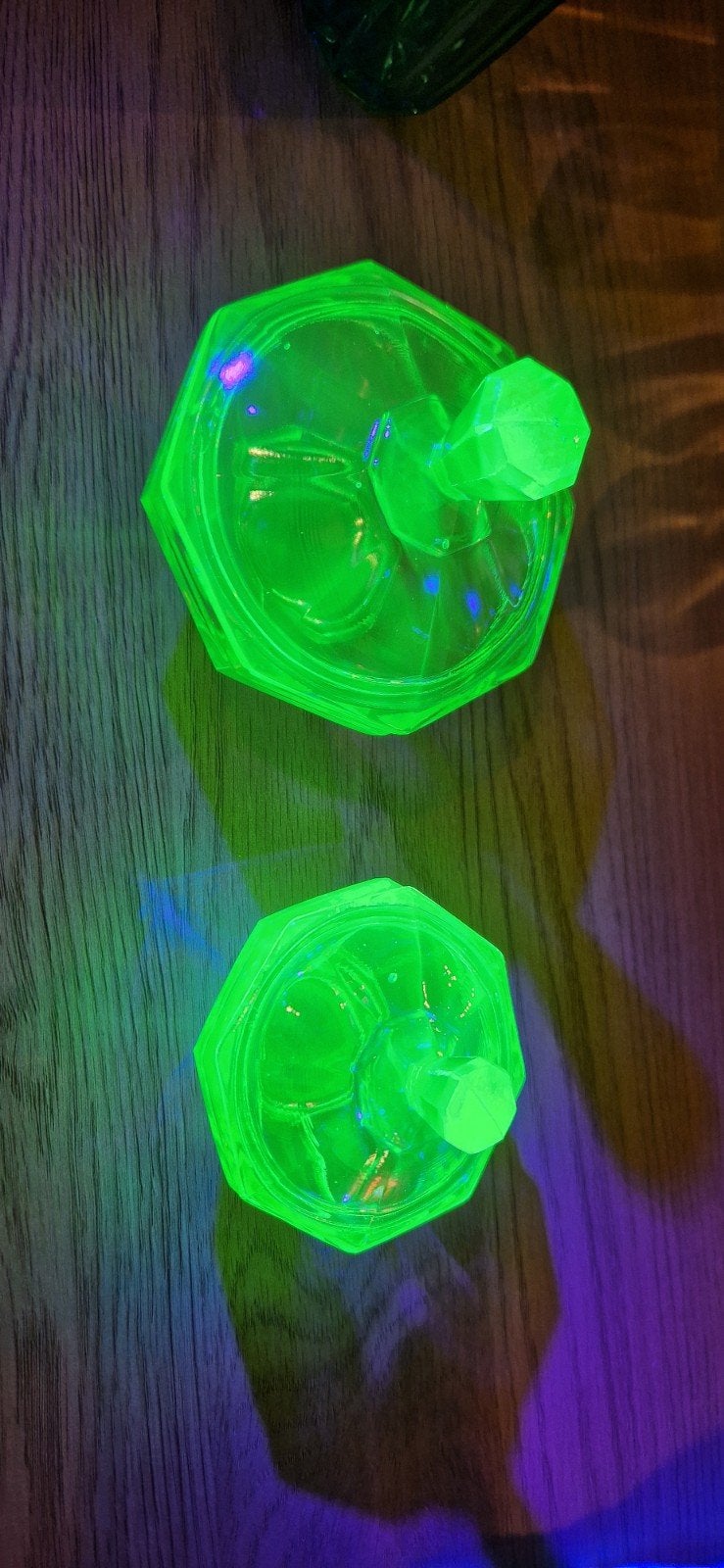 Vintage uraniumglas schaaltjes en potjes, Ophalen of Verzenden