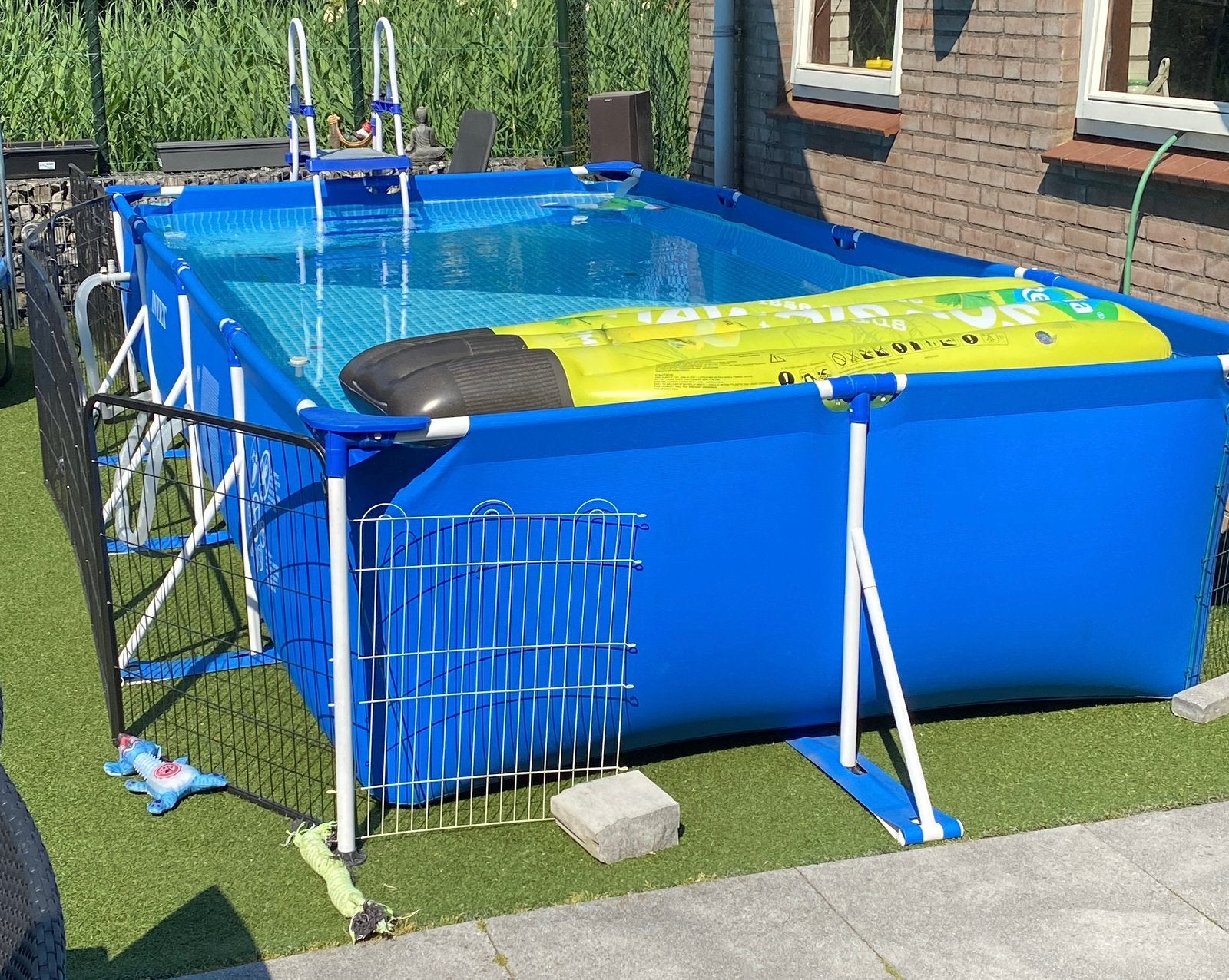 Zwembad met Filterpomp en trap, Tuin en Terras, Zwembaden, Gebruikt, Opzetzwembad, 80 tot 120 cm, 400 cm of meer, 200 tot 300 cm