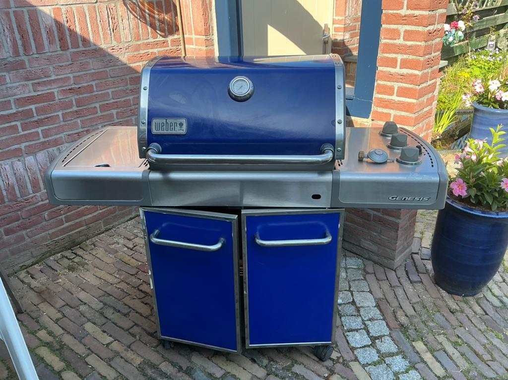 Weber genesis gas bbq met hoes, Ophalen of Verzenden, Zo goed als nieuw