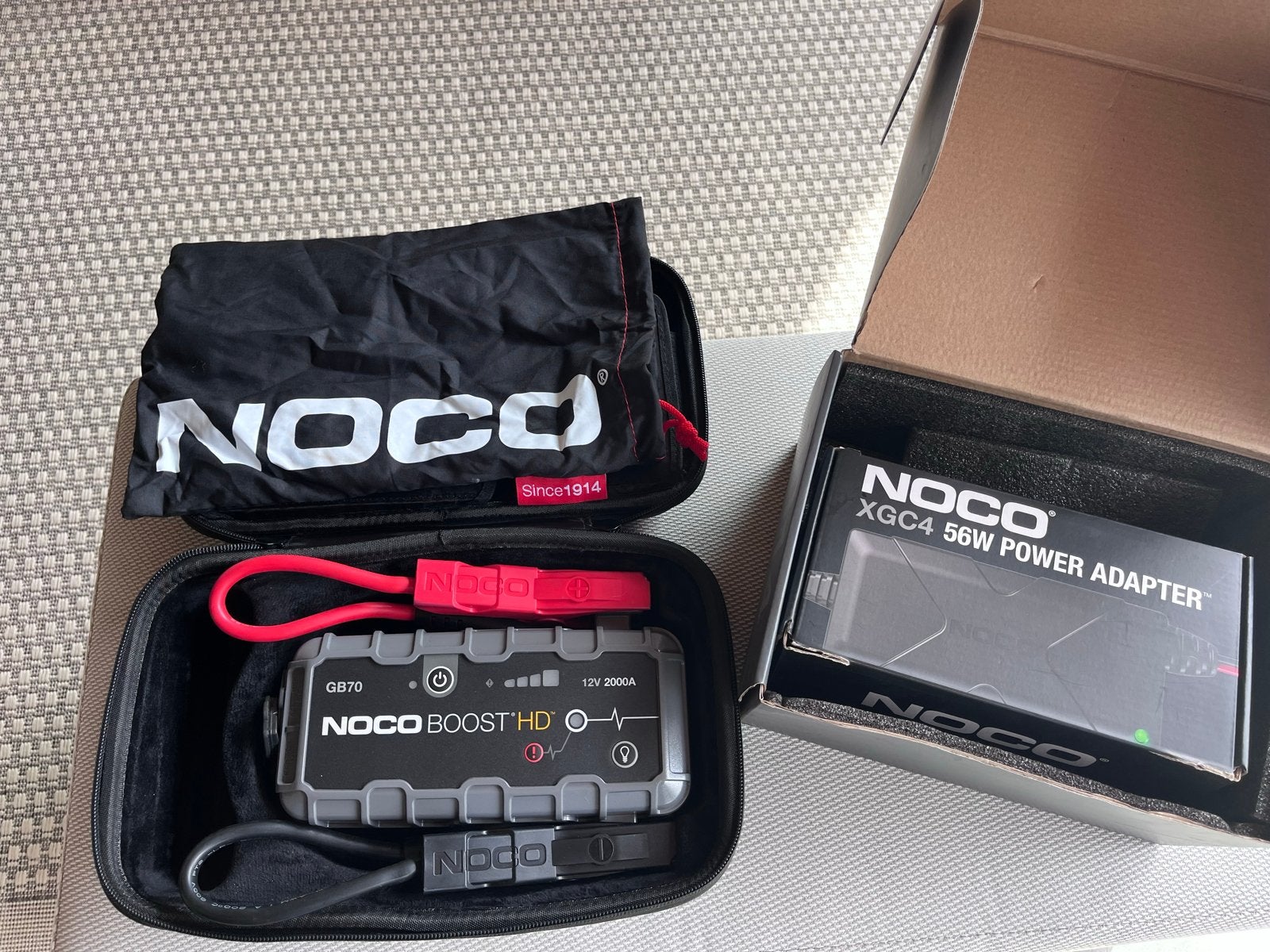 NOCO Boost HD GB70 Jumpstarter met XGC4 Power Adapter, Ophalen of Verzenden, Zo goed als nieuw