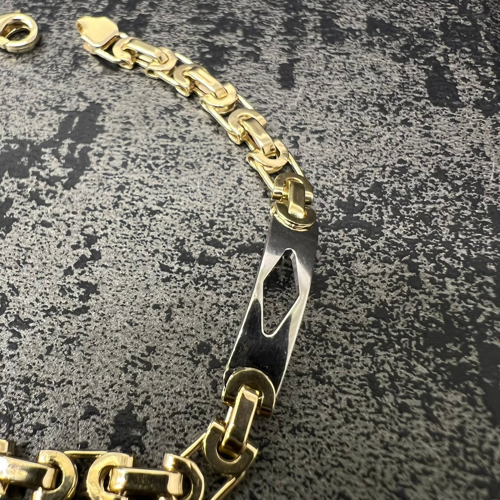 14k gouden armband koningsschakel nieuw, Ophalen of Verzenden, Nieuw, Goud