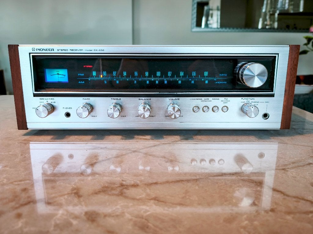 Pioneer SX-434, vintage receiver in prachtige staat, Ophalen, Refurbished, Pioneer, Minder dan 60 watt