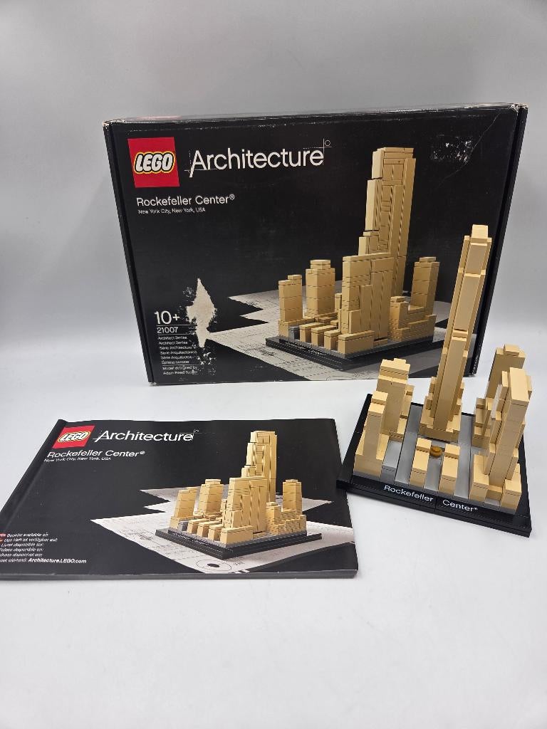 Lego Architecture 21007 Rockefeller Center, Ophalen of Verzenden, Zo goed als nieuw, Complete set, Lego