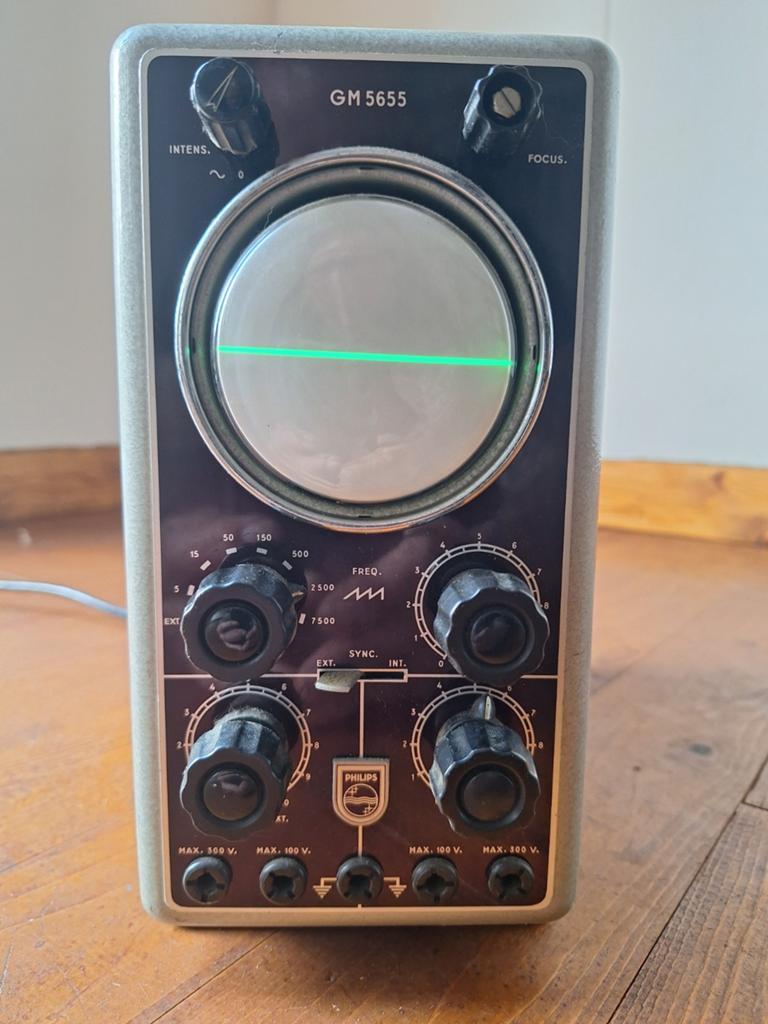 Osciloscoop Philips GM 5655, Ophalen