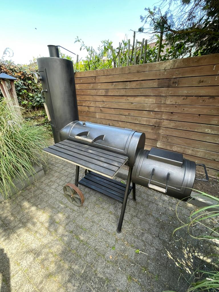 Oklahoma Smoker te huur, Tuin en Terras, Houtskoolbarbecues, Verzenden, Gebruikt