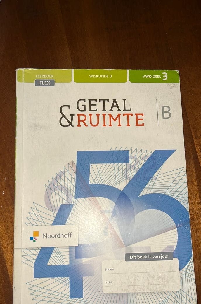 Getal en Ruimte wiskunde B deel 3 VWO, Verzenden, Zo goed als nieuw, Overige onderwerpen