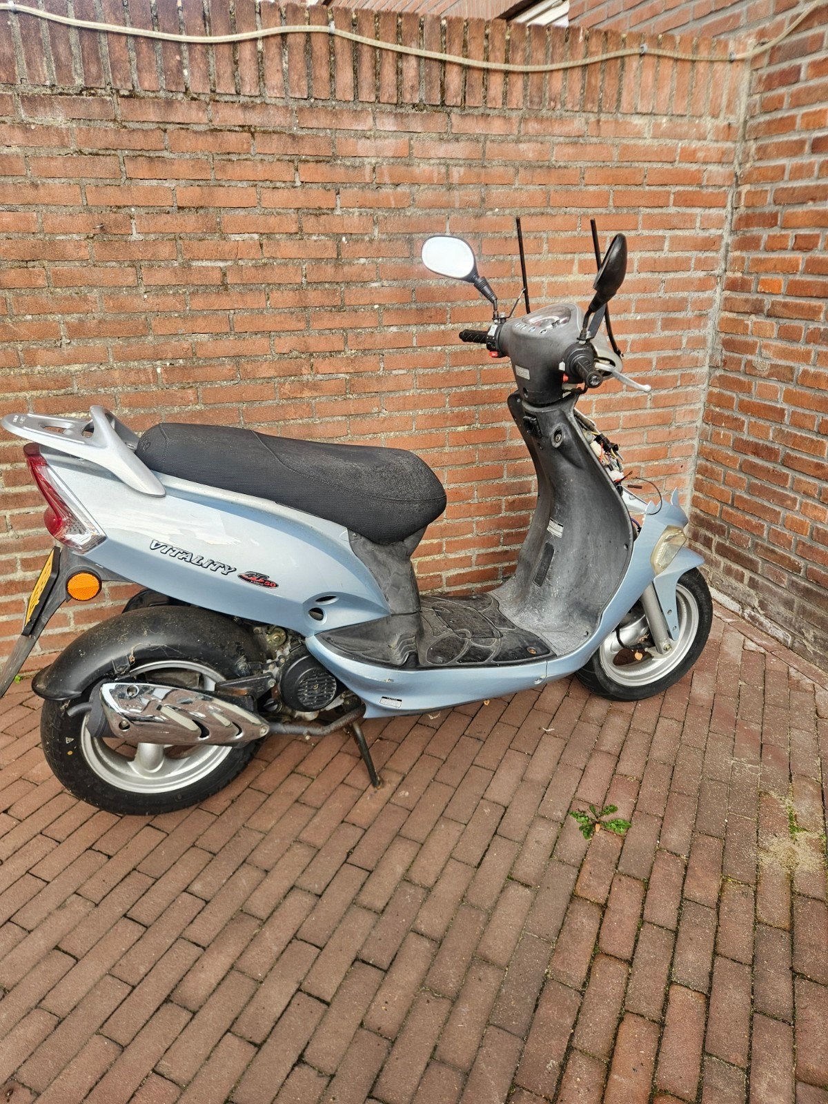 Kymco Vitality 50 4 Takt geel kenteken Opkanpper, Ophalen, Gebruikt, Benzine, Agility