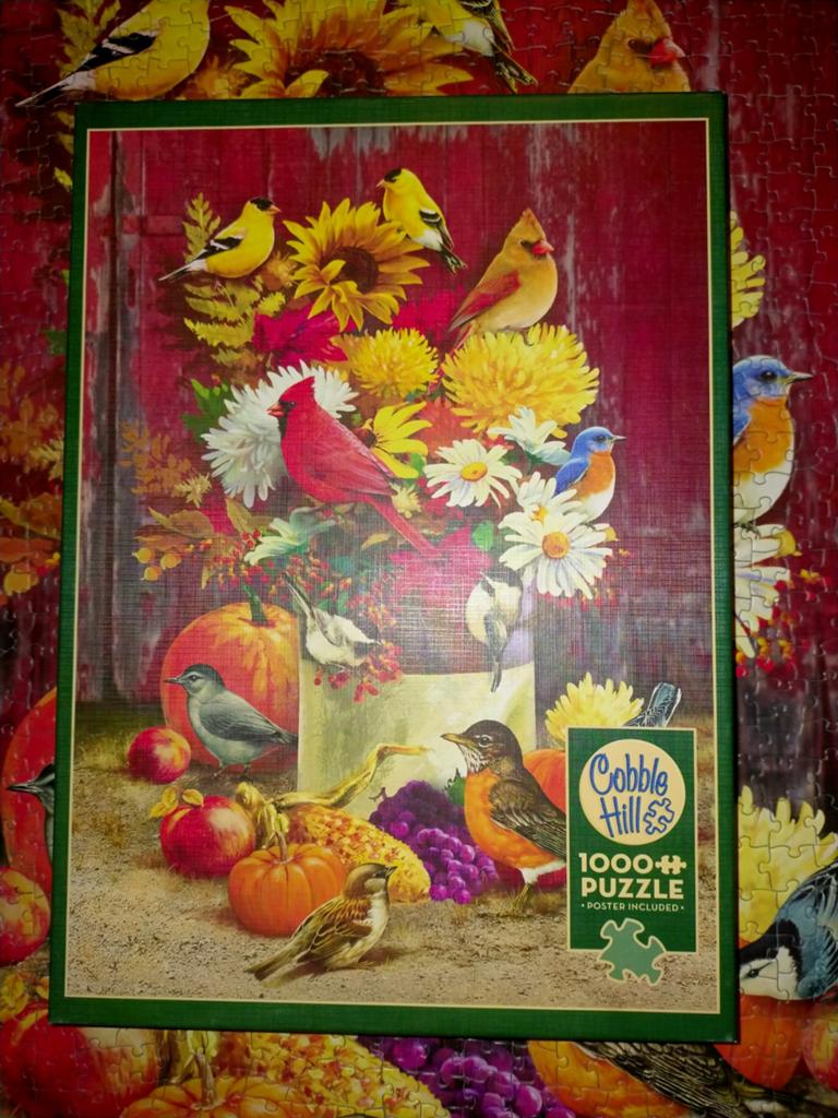 Cobble Hill Legpuzzel Autumn Bouquet, Ophalen of Verzenden, Meer dan 1500 stukjes, Zo goed als nieuw, Legpuzzel