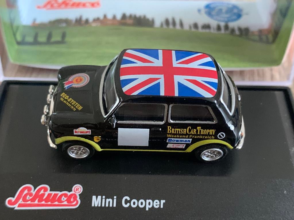 Schuco Mini Cooper British Car Trophy Modelauto, Ophalen of Verzenden, Zo goed als nieuw
