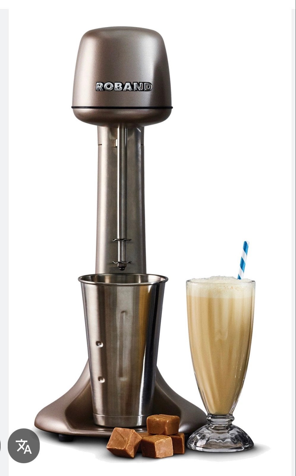 Roband Professionele Milkshake Mixer - Nieuw!, Minder dan 1 liter, Ophalen of Verzenden, Nieuw, 2 snelheden