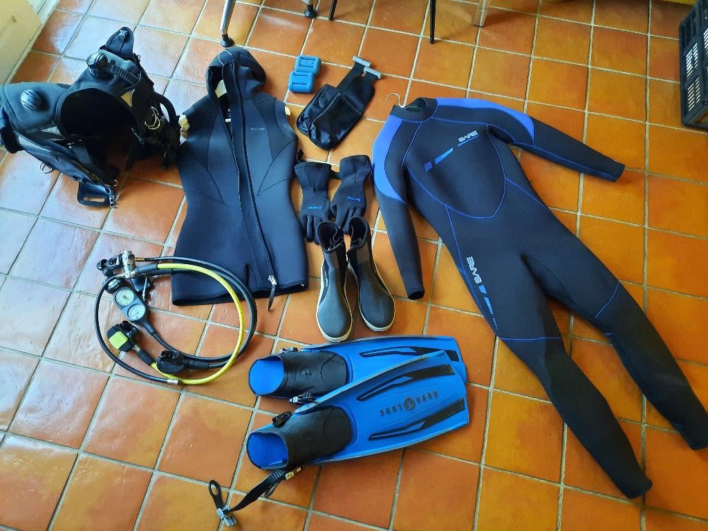 Complete Duikset voor Buitenwater, Ophalen, Gebruikt, Duikpak