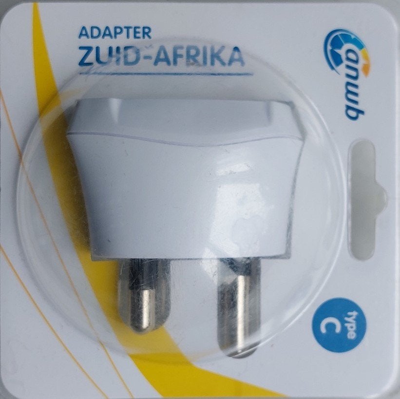 ANWB Adapter reisstekker Zuid Afrika (NIEUW), Ophalen of Verzenden, Nieuw, Stekker